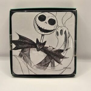 The Nightmare Before Christmas 4 Pack Beverage Coaster Set 3.75" Sally Jack Zero